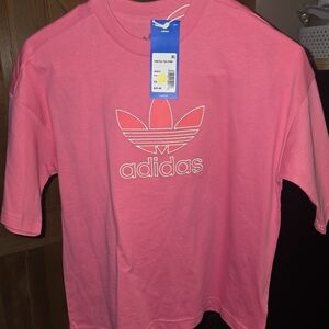 Adidas Kids Tee in Vibrant Pink
